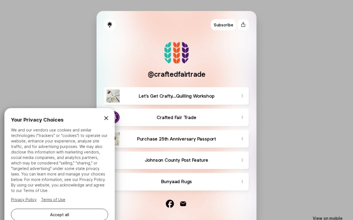 Crafted Fair Trade
