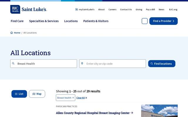 Saint Luke's Breast Center