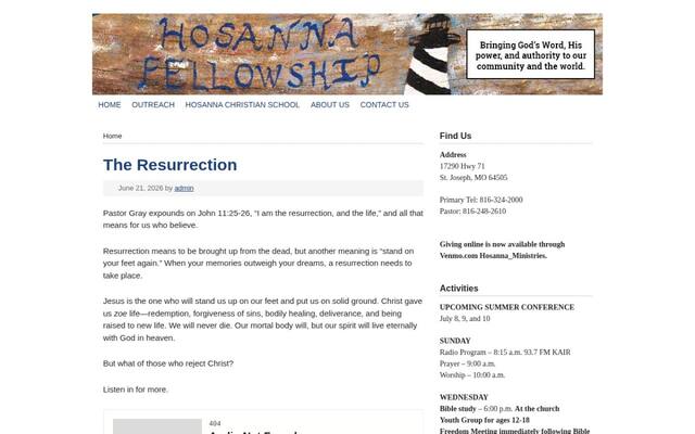Hosanna International Ministries