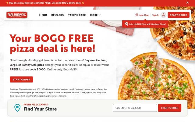 Papa Murphy's Take 'N' Bake Pizza