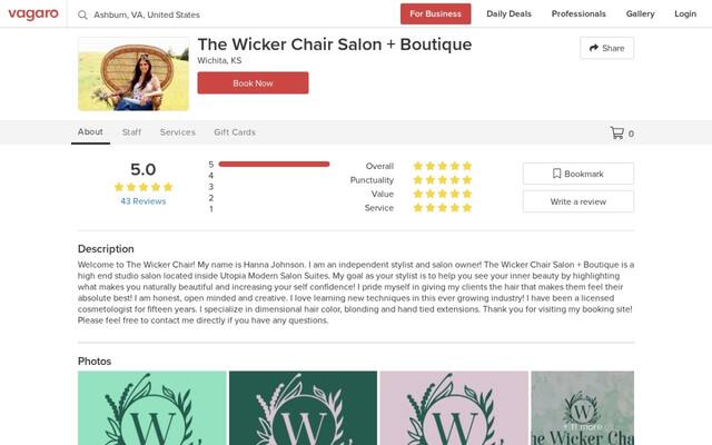 The Wicker Chair Salon + Boutique