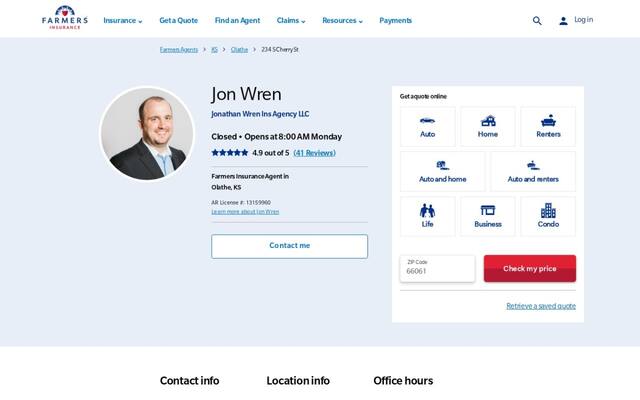 Farmers Insurance - Jon Wren