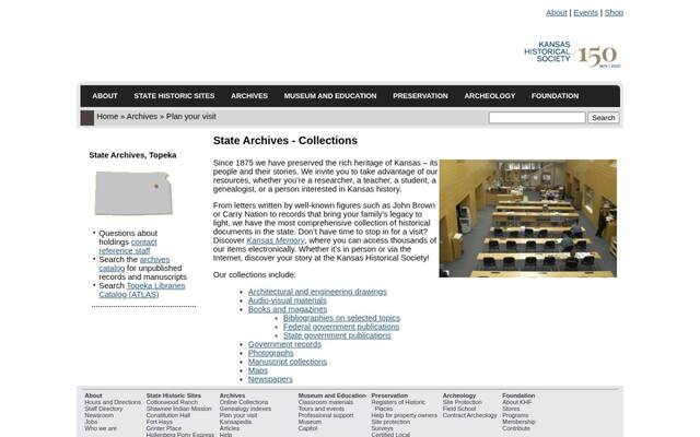 Kansas State Archives and Library