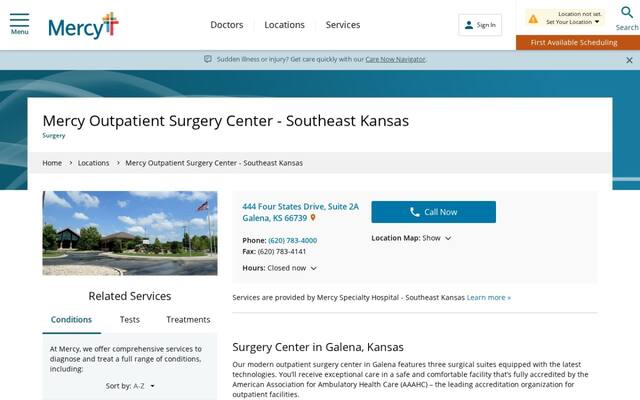 Mercy Outpatient Surgery Center - Southeast Kansas