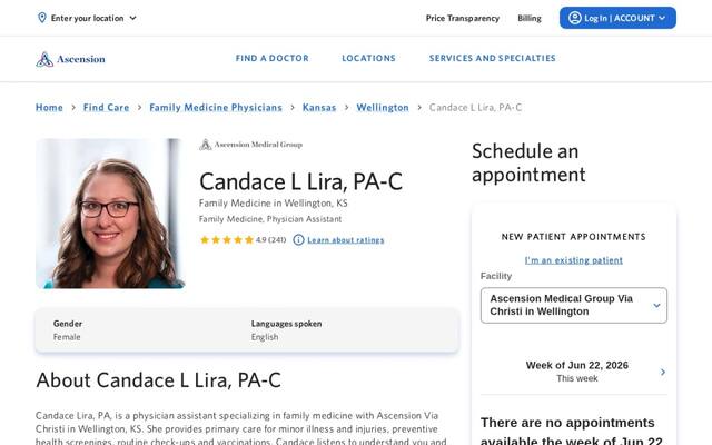 Candace L. Lira, PA-C