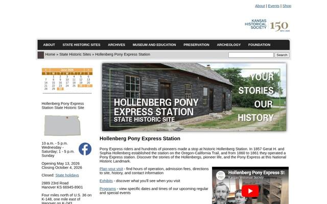 Hollenberg Station State Historic Site