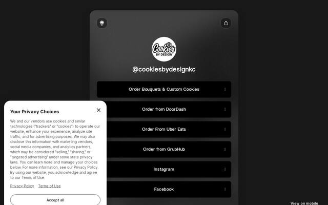 Cookies by Design