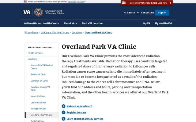 Overland Park Radiation Oncology VA Clinic
