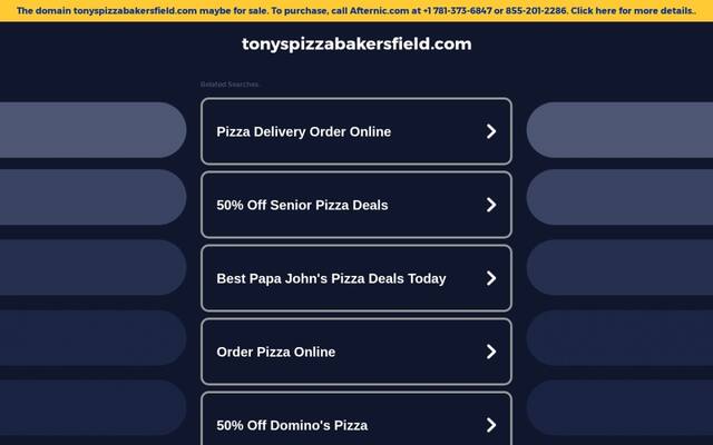 Tony's Pizza
