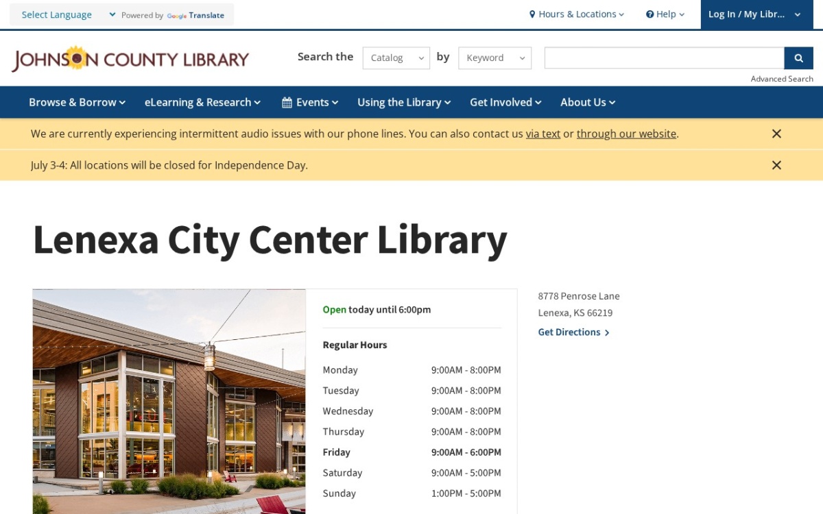 Lenexa City Center Library