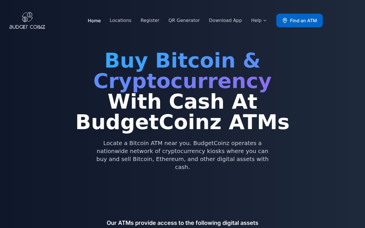 BudgetCoinz Bitcoin ATM