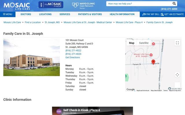 Mosaic Life Care at St. Joseph - Family Care N 36th Street