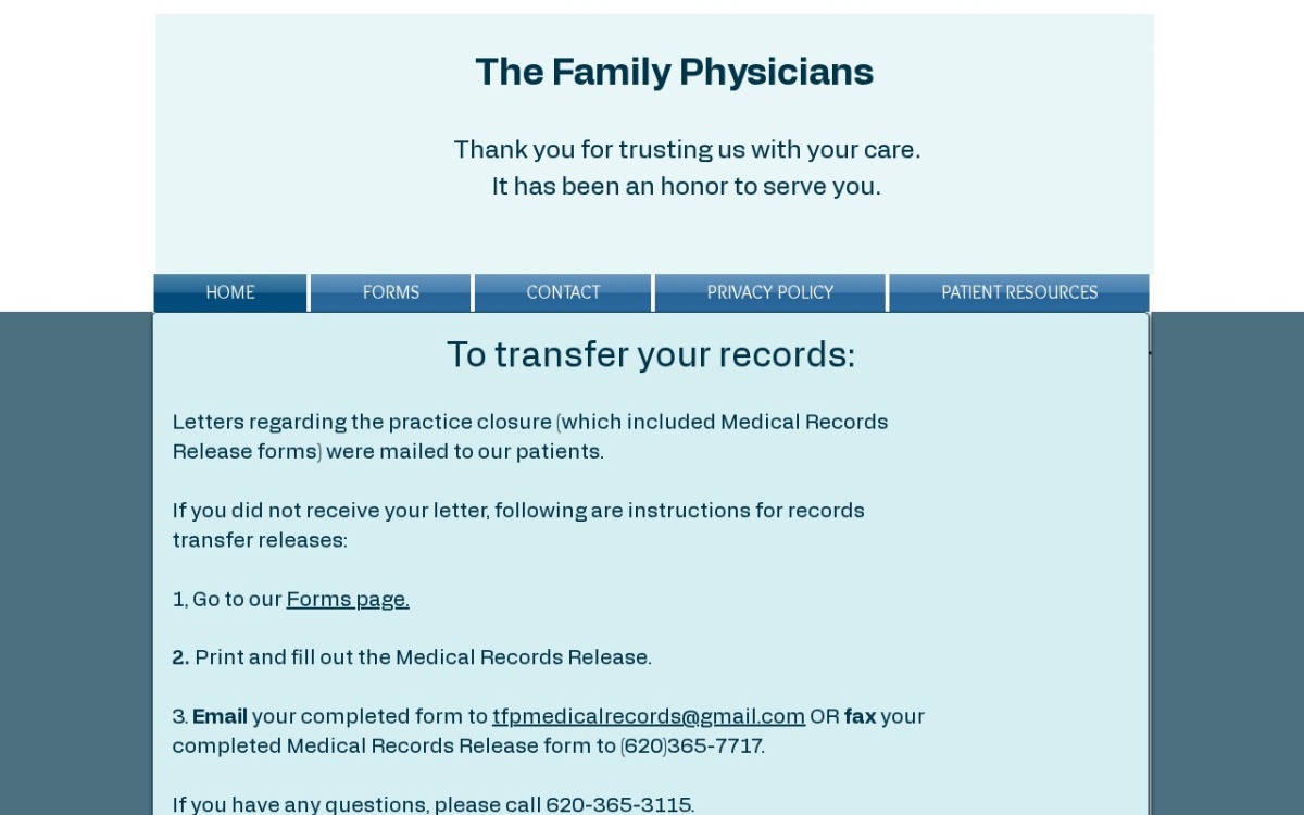 The Family Physicians, PA
