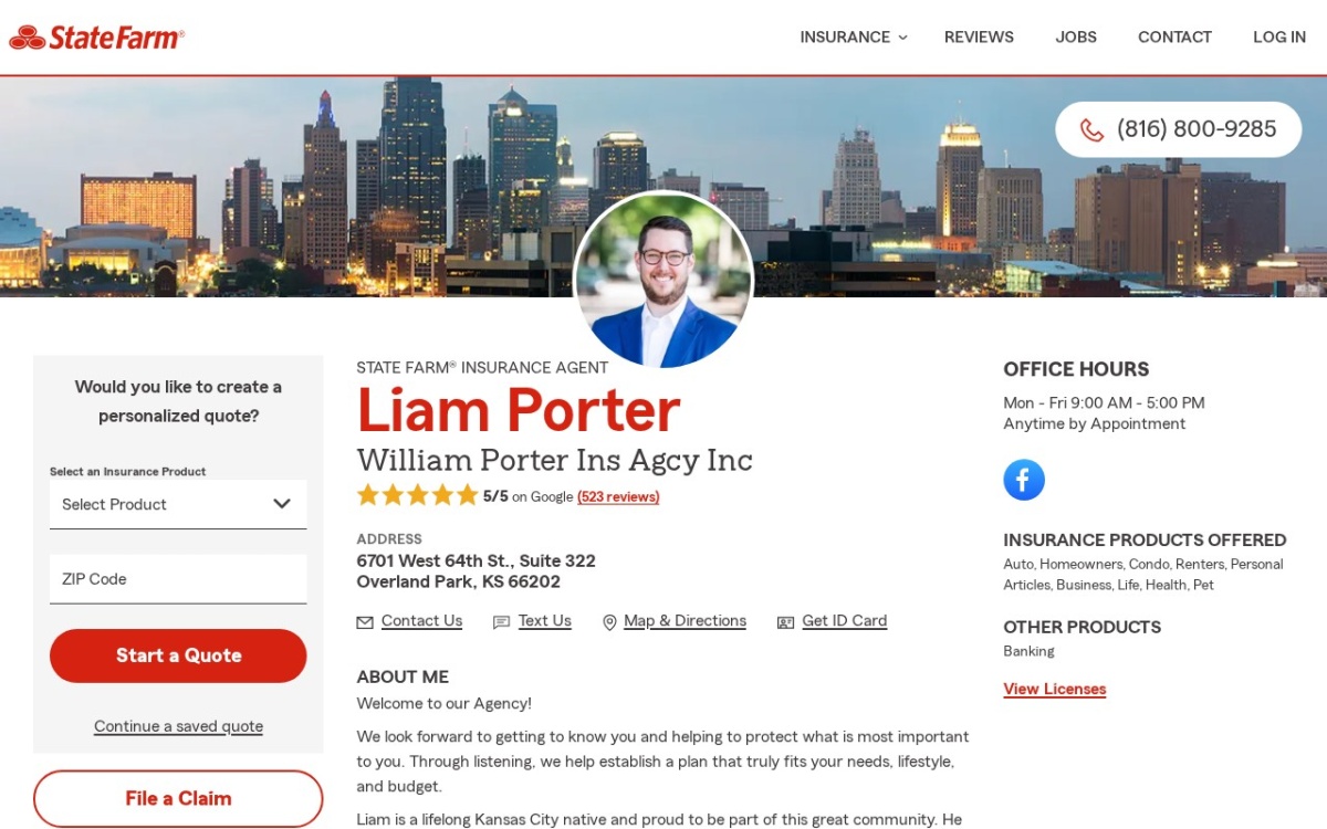 Liam Porter - State Farm Insurance Agent