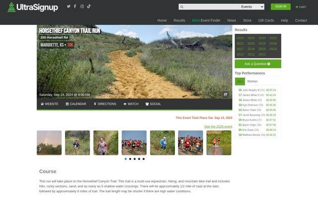Horsethief Canyon Trail Run