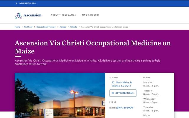 Ascension Via Christi Occupational Medicine
