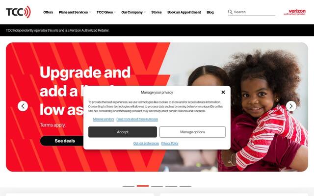 TCC, Verizon Authorized Retailer