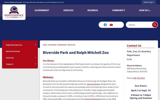 Riverside Park and Ralph Mitchell Zoo