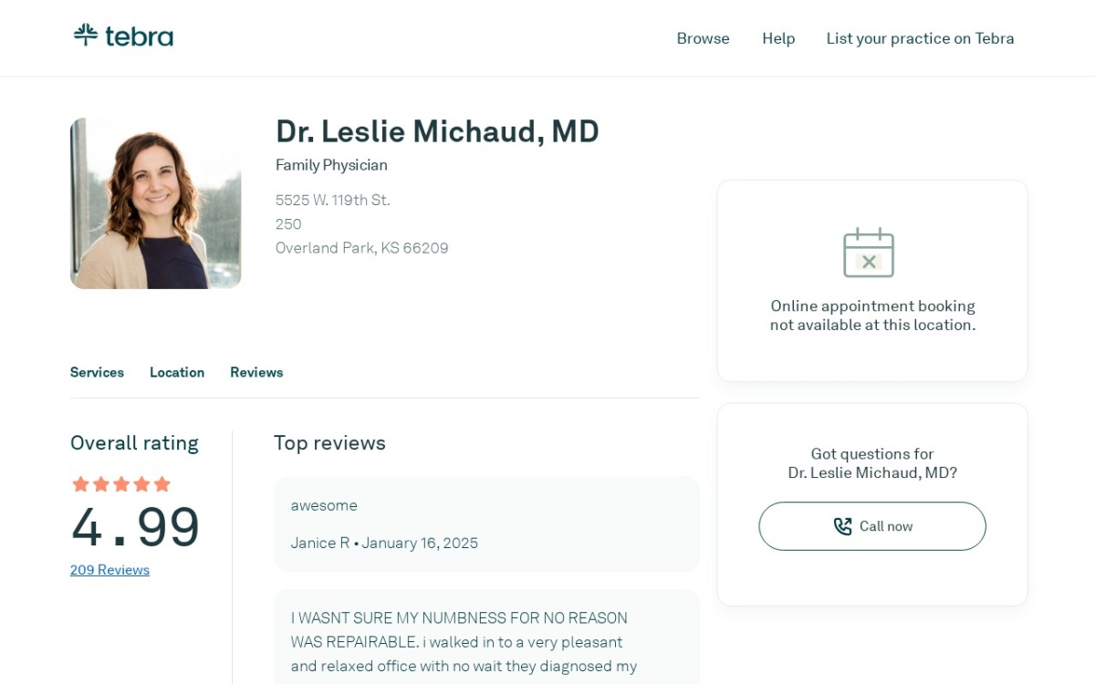 Dr. Leslie Michaud, M.D.