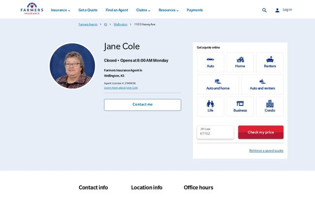 Farmers Insurance - Jane Cole