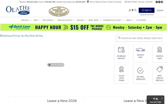 Olathe Ford Lincoln Body Shop