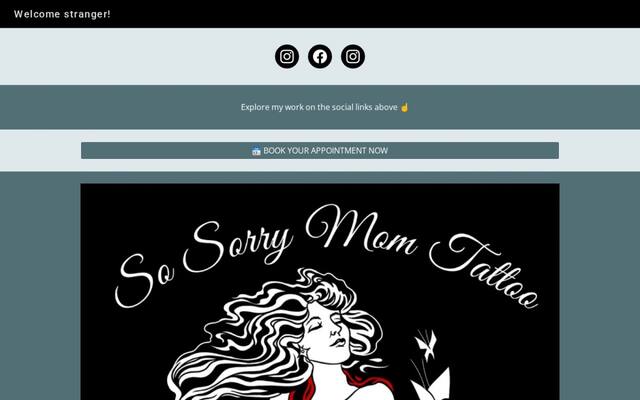 So Sorry Mom Tattoo