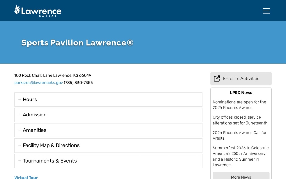 Sports Pavilion Lawrence