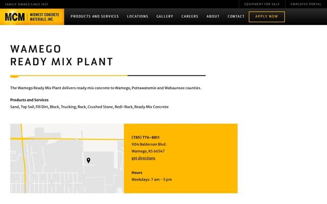 Wamego Ready Mix Plant