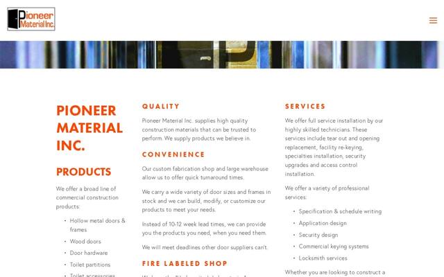 Pioneer Material Inc.