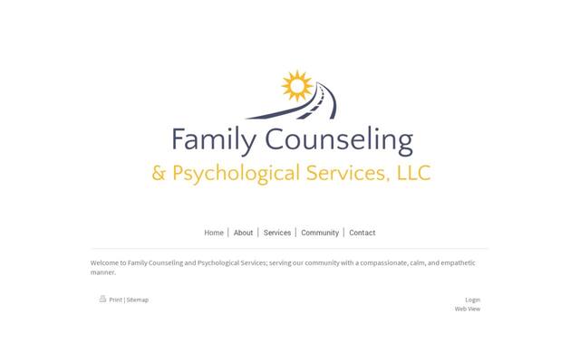 Family Counseling and Psychological Services