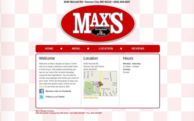 Max's Burgers and Gyros