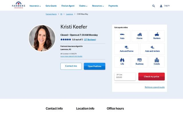 Farmers Insurance - Kristi Keefer