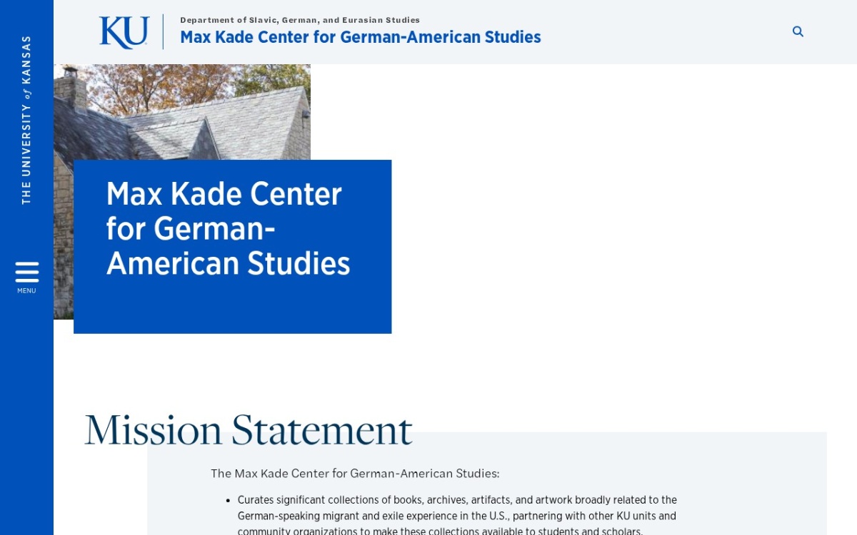 KU Max Kade Center for German-American Studies