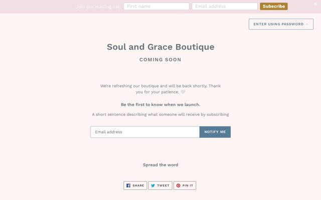 Soul and Grace Clothing Boutique