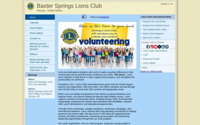 Baxter Springs Lion's Club