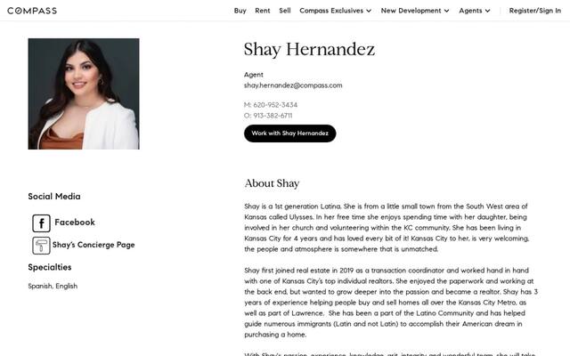 Shay Hernandez, Realtor