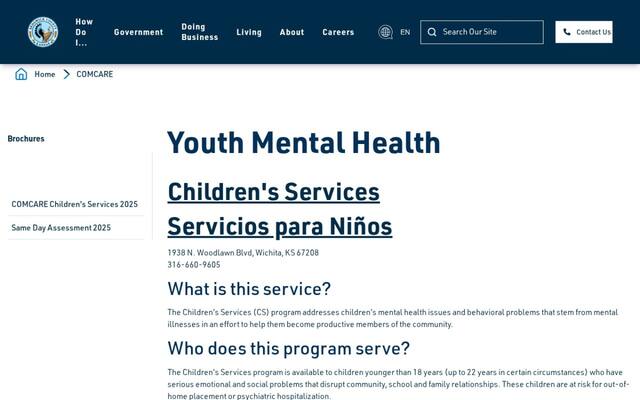 COMCARE of Sedgwick County — Childrens Services