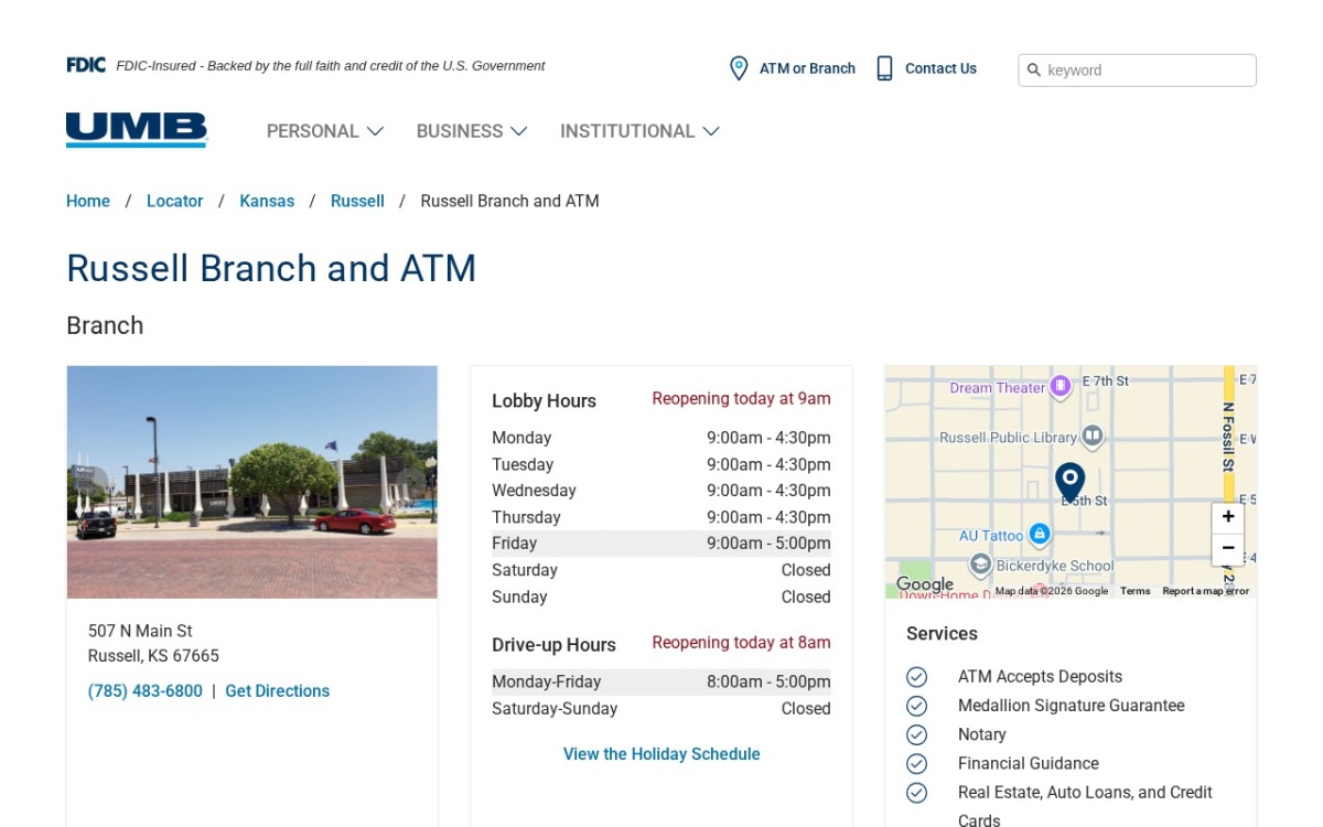 UMB Bank (with drive-thru services)