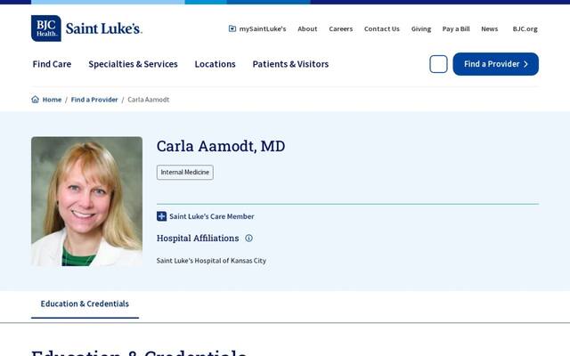 Carla B Aamodt, MD