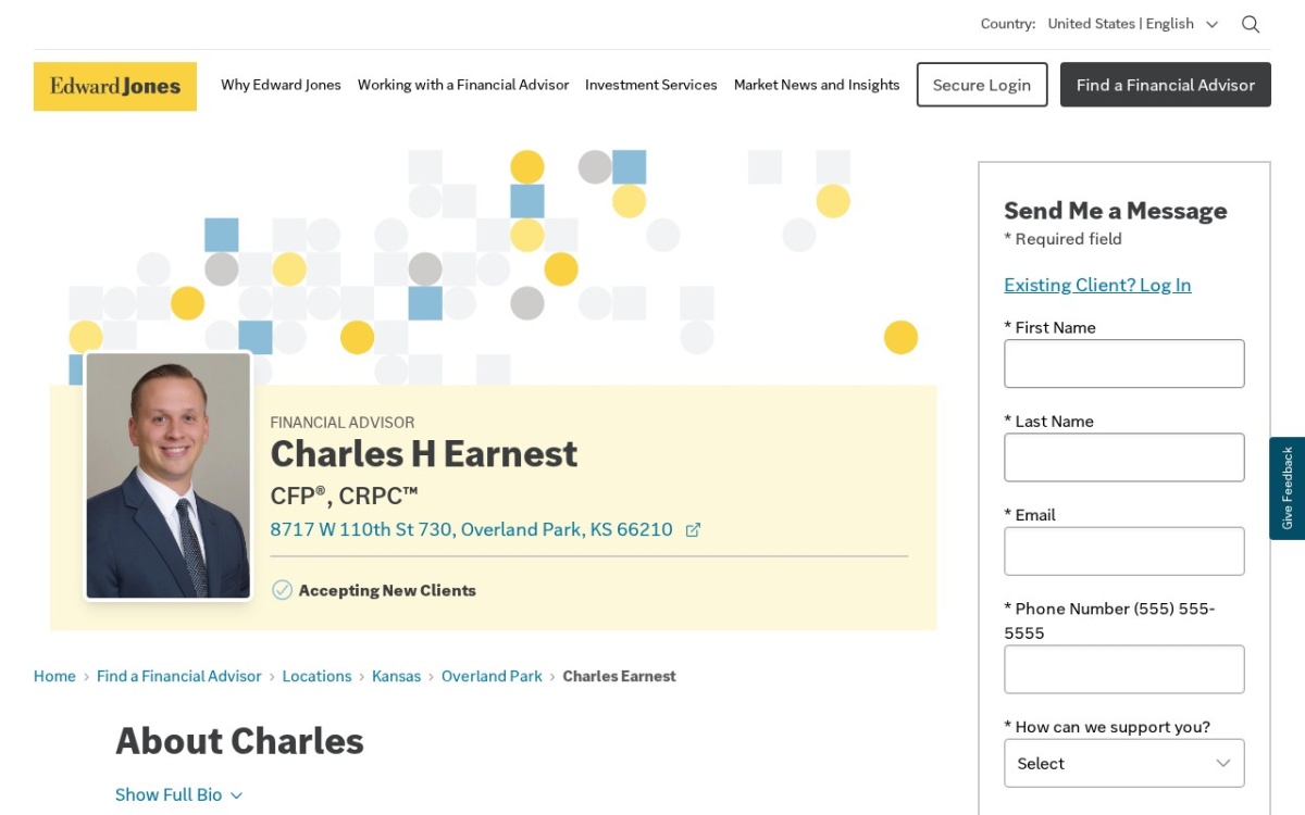 Edward Jones - Financial Advisor: Charles H Earnest, CFP®|CRPC®