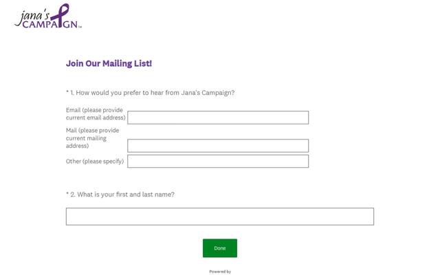 Jana's Campaign