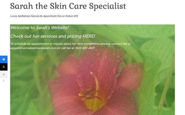 Sarah the Skin Care Specialist