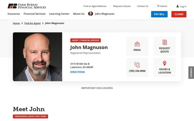 John Magnuson - Farm Bureau Financial Services