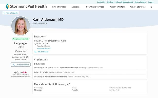 Karli Alderson, MD