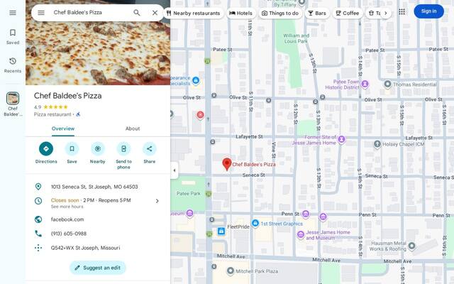 Chef Baldee's Pizza
