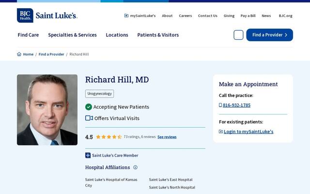 Richard F C Hill, MD