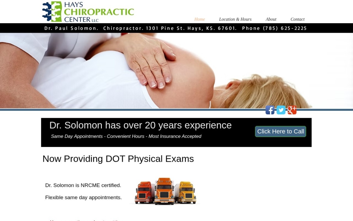 Dr. Solomon Hays Chiropractic Center