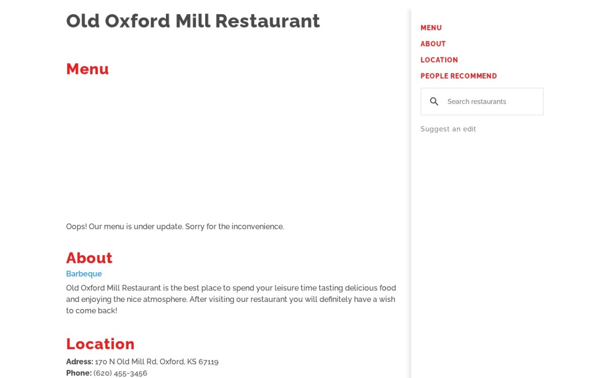 Old Oxford Mill