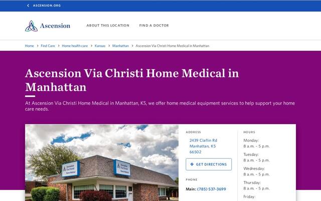 Ascension Via Christi Home Medical in Manhattan