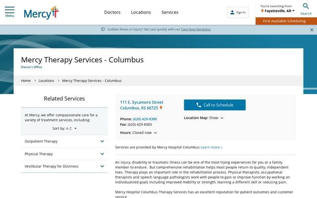 Mercy Therapy Services - Columbus